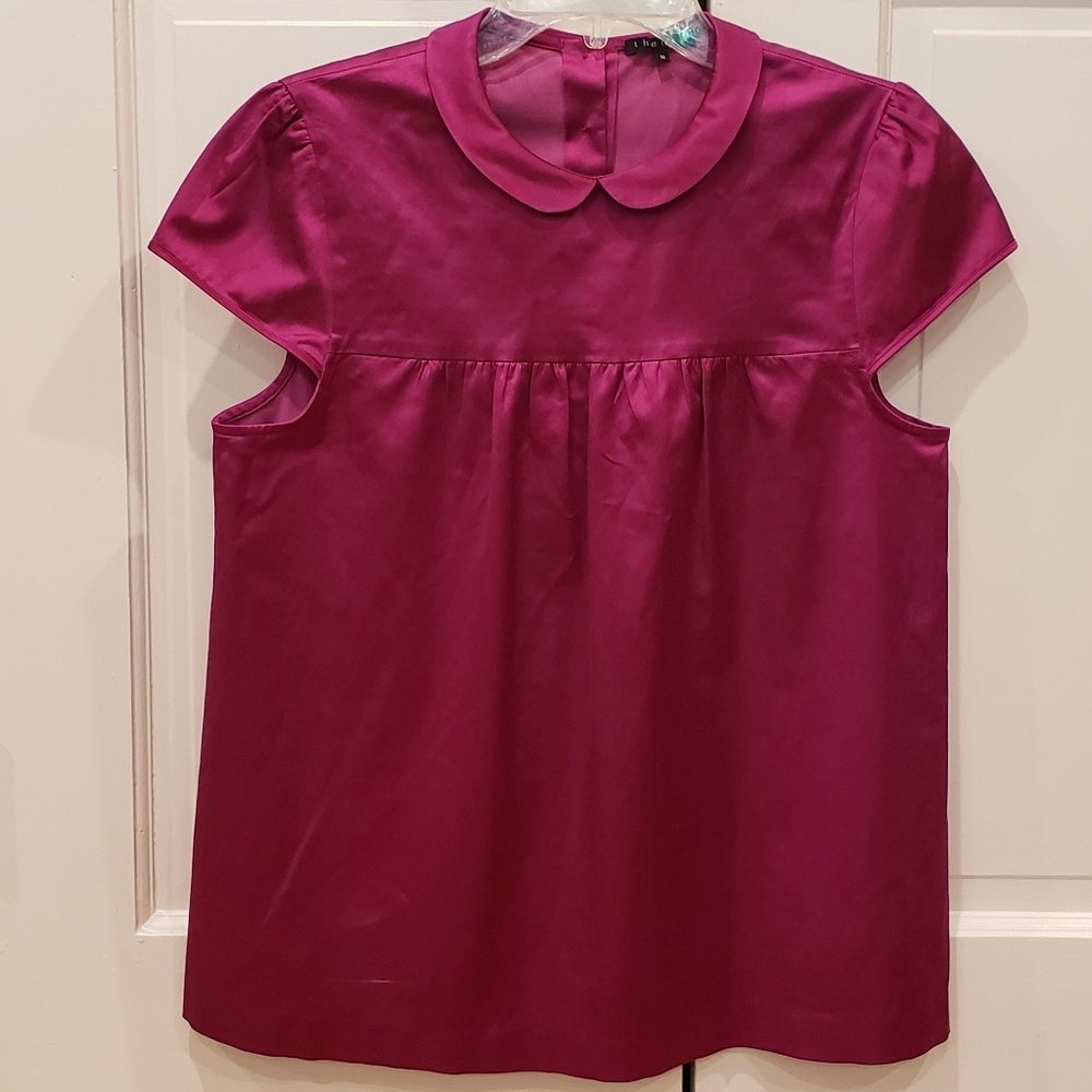Theory Fuchsia Blouse